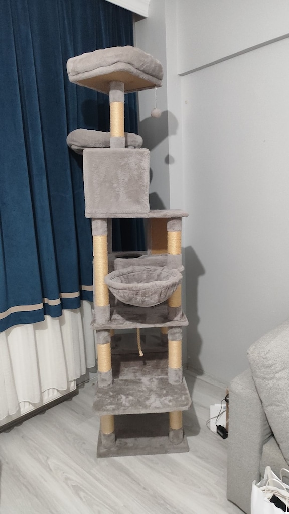 Feandrea XXL 206 cm çok katlı kedi ağacı / kedi tırmalama kulesi. - 3