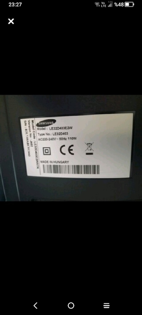 SAMSUNG 82 EKRAN 32 İNC TV - 10