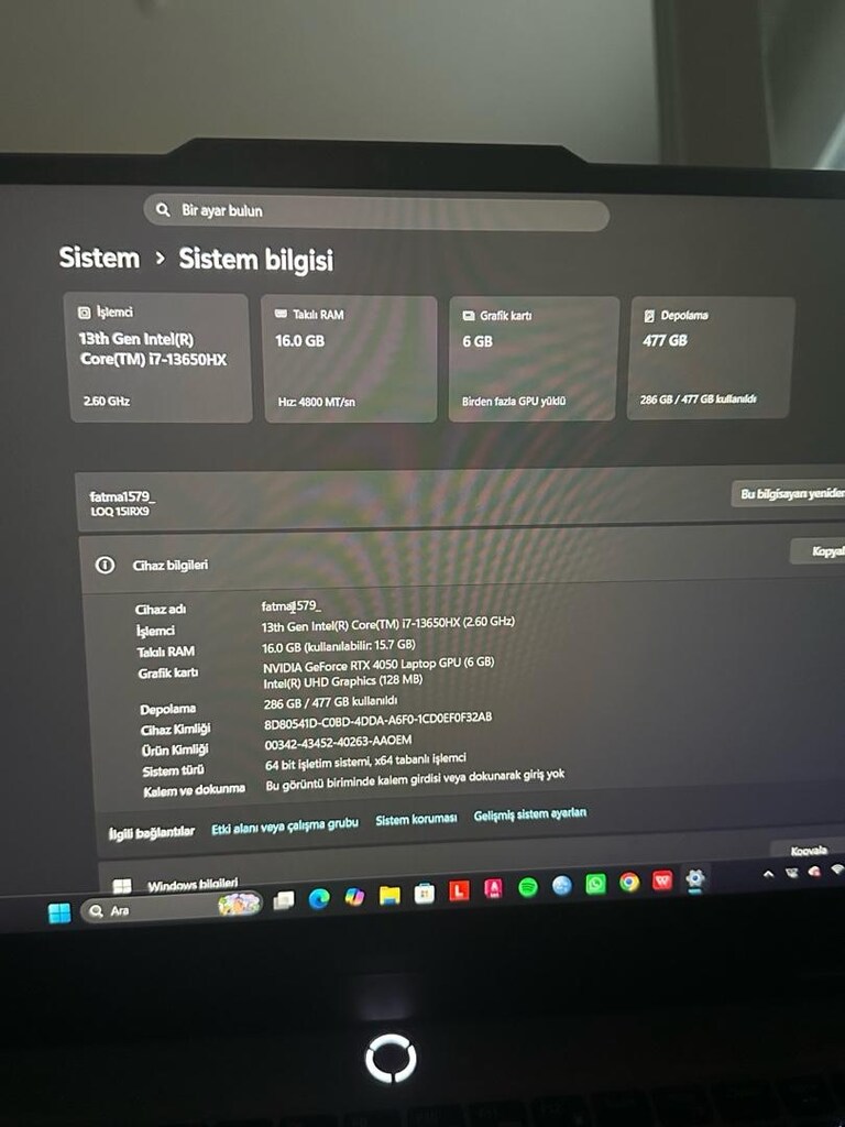 LENOVO LOQ dizüstü bilgisayar - 4