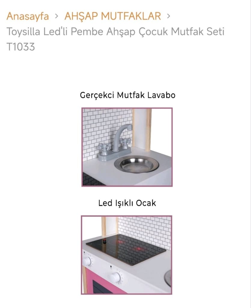 toysilla ahşap çocuk mutfak - 4