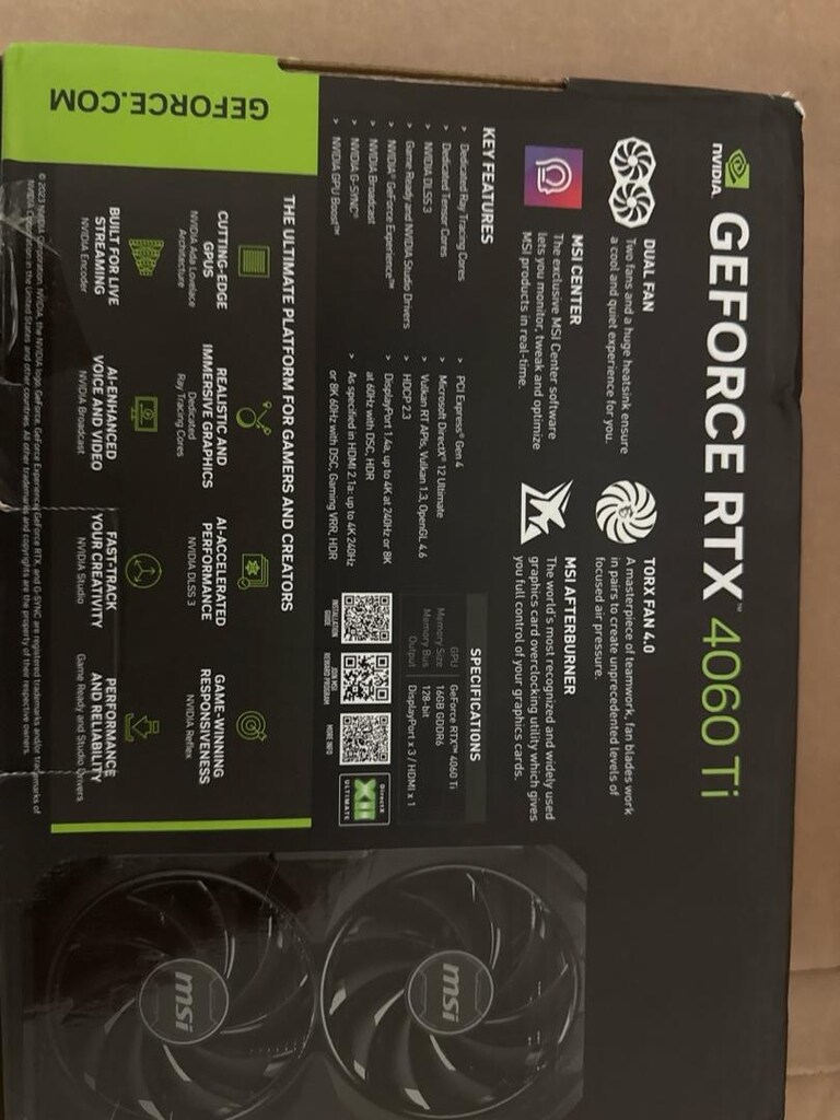 Ge Force rtx 4060ti 16 gb - 2