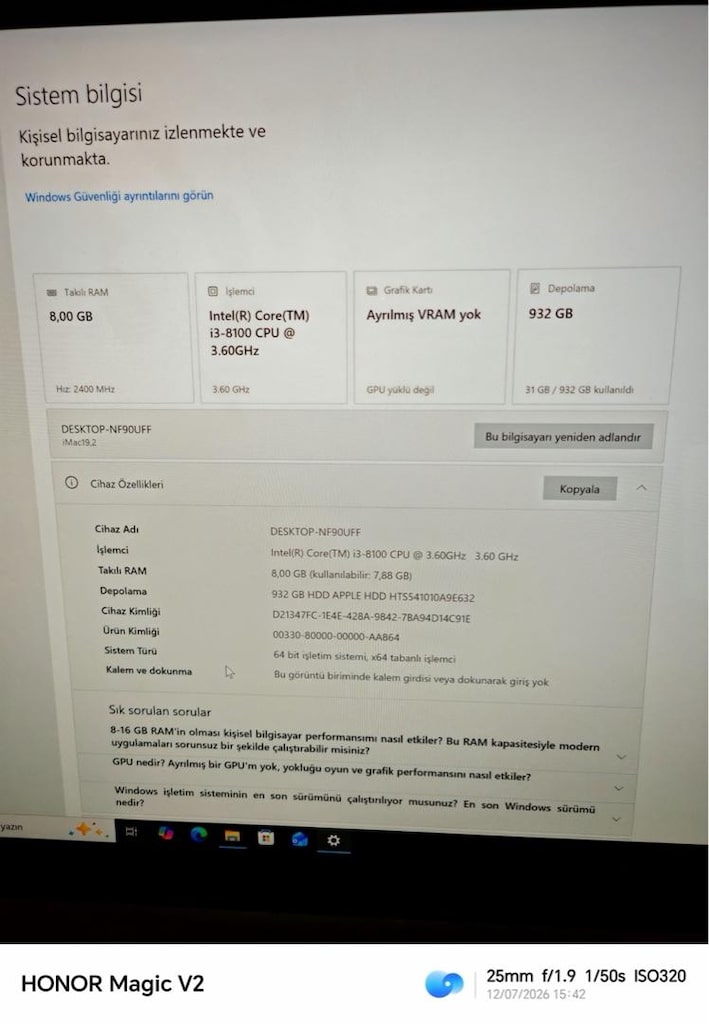 Apple iMac az kullanildi - 3