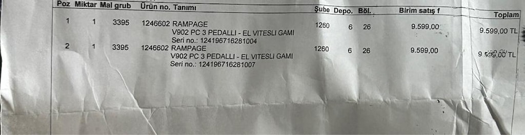 Rampage V902 PC Direksiyon Seti (Manuel) - 8
