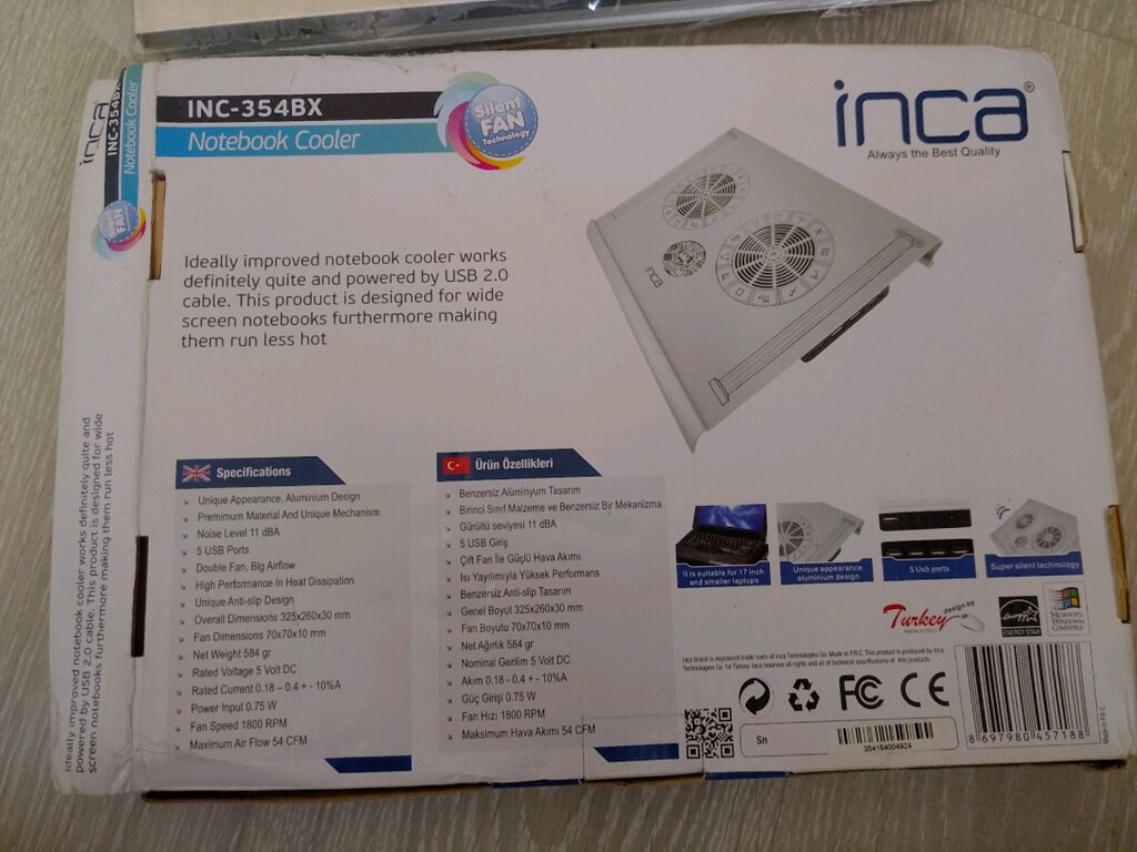 BİLGİSAYAR LAPTOP SOĞUTUCU FAN - 6