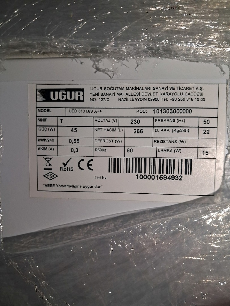 Temiz Uğur UED 310 A++ Sandık Tipi Derin Dondurucu (266 Litre) - 7