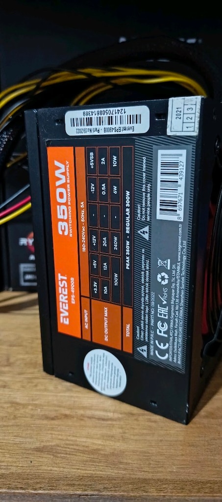 everest 350w bilgisayar güç kaynağı&power supply - 3