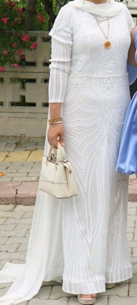 Beyaz Abiye Elbise - 4