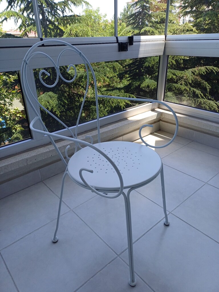 Ferforje Sandalye Sehpa (Balkon/Teras/Bahçe Oturma Takımı) - 7