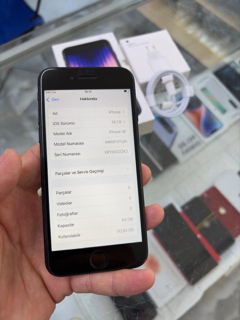 YURTİÇİ İPHONE SE 3.NESİL İOS 18 KUTU FATURALI - 3