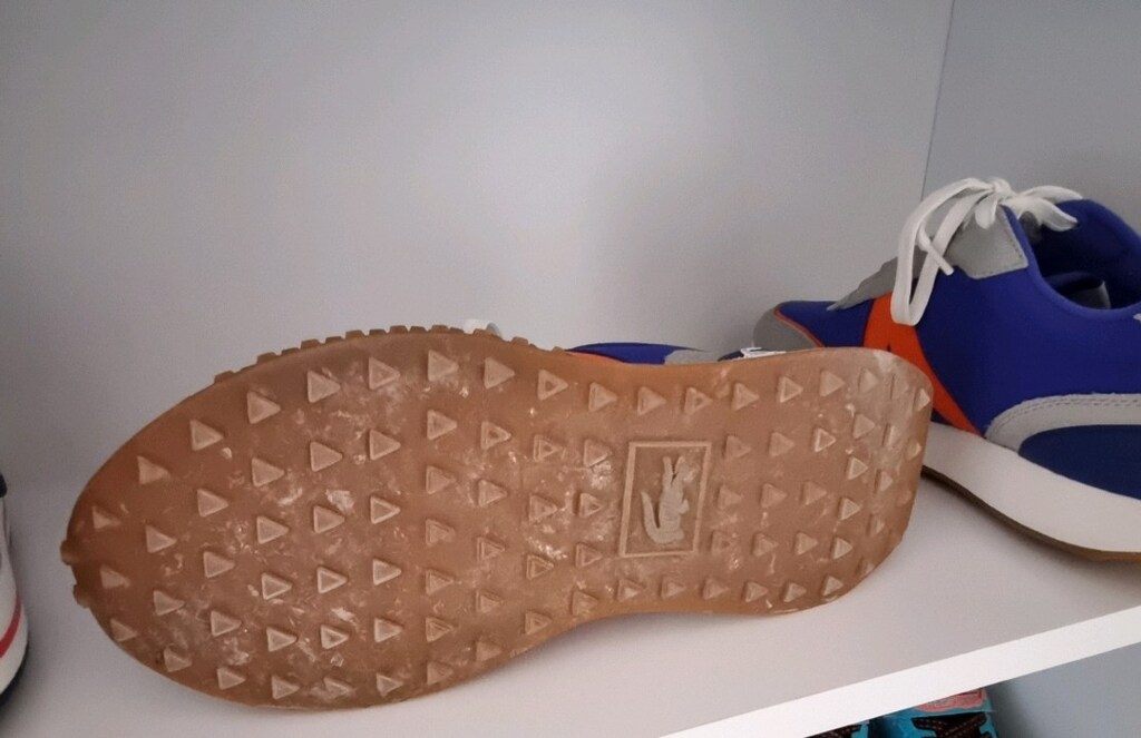 Lacoste SPORT L-Spin Deluxe Erkek gri mavi turuncu Sneaker 42 numara - 6