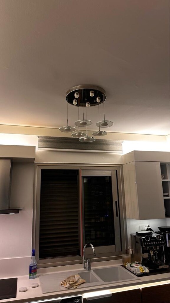 modern 6 lı sarkıt led avize 2 adet - 2