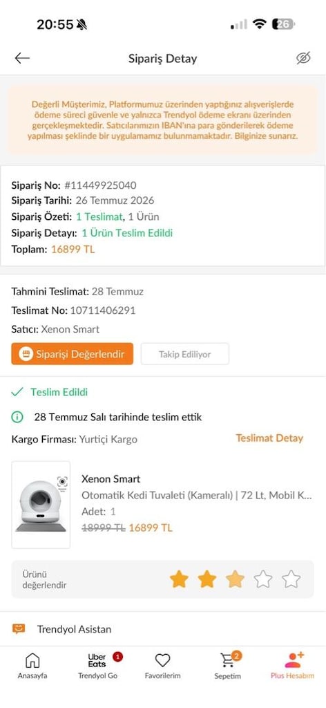 Xenon smart otamatik kedi tuvalaeti kameralı model - 2