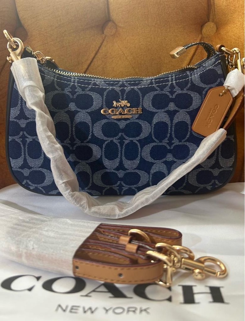 COACH Teri Shoulder Bag Denim - 3