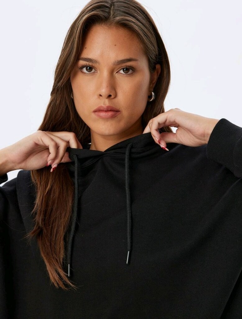 LTB bayan cepli-kapşonlu Uzun sweatshirt