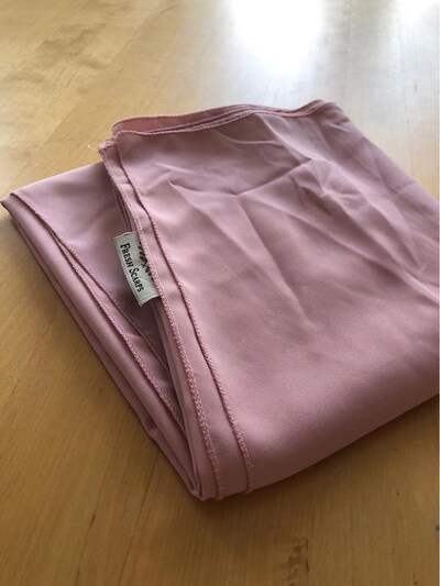 fresh scarfs uçuk pembe medine ipeği şal