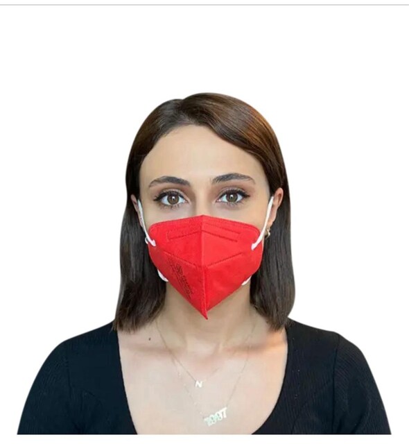 FFP2 N95 Maske Kırmızı 10 adet