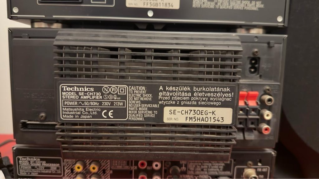 Orijinal Japon Technics CH730 Müzik Seti ve 3 Yollu Hoparlör Takımı - 6