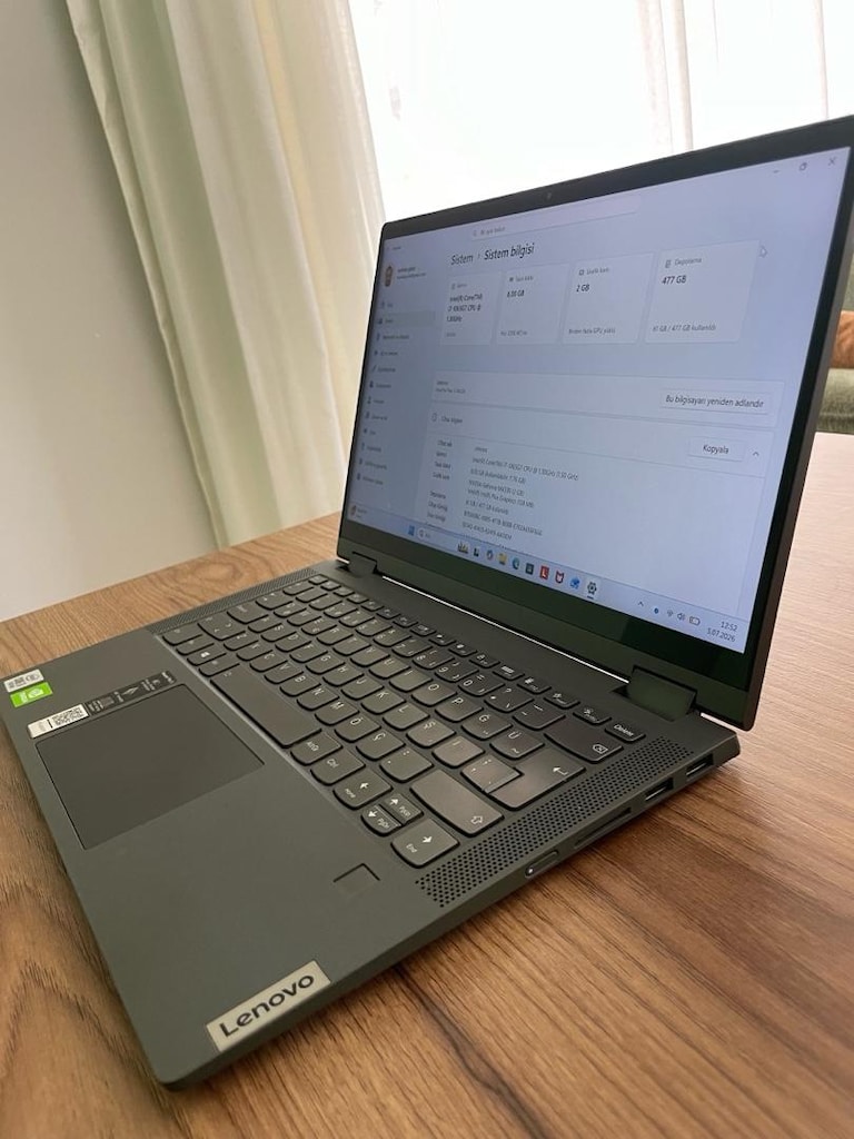 LENOVO İDEAPAD DOKUNMATİK EKRANLI i7- 8Gb Ram -512 SSD Laptop - 12