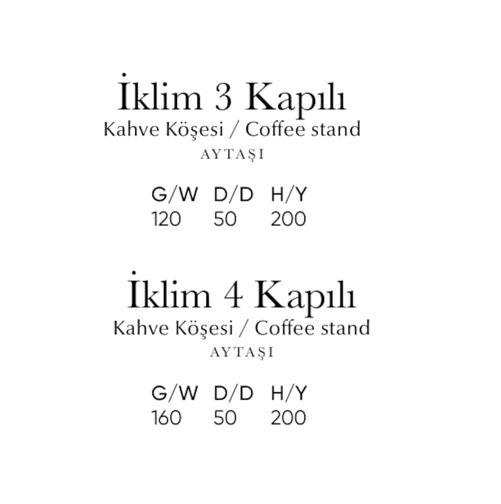 Sıfır , %100 MDF , LED aydınlatmalı Kahve Köşesi - Aytaşı - 11