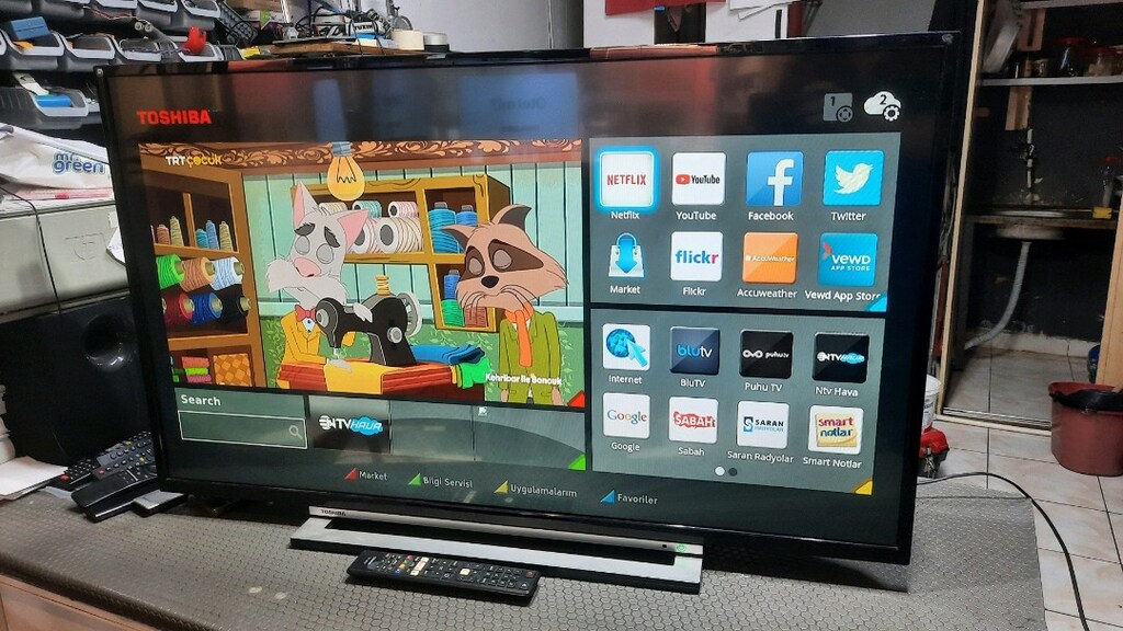 TOSHİBA 43 İNÇ 110 EKRAN UYDULU İNTERNETLİ WİFİ Lİ SMART LED TV - 3