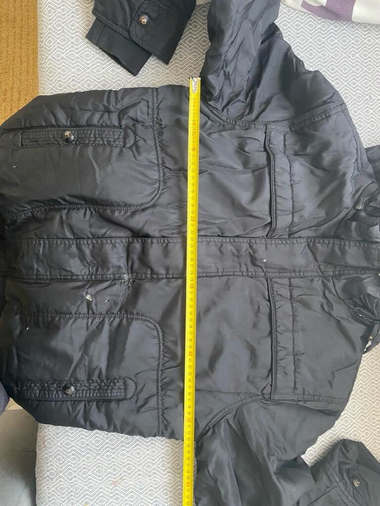 Zara Erkek Siyah Kapüşonlu Mont - 6