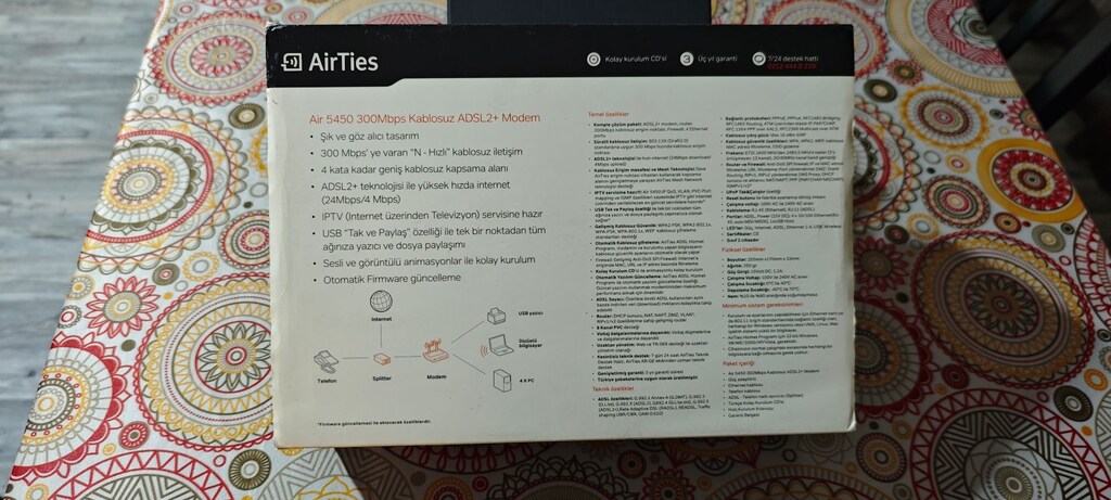 Airties Air 5450 4 Port Modem - 5