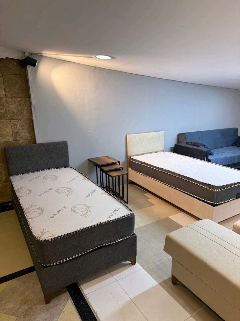 Şık Tasarımlı MDF Baza Başlık Yatak Takımı - 4