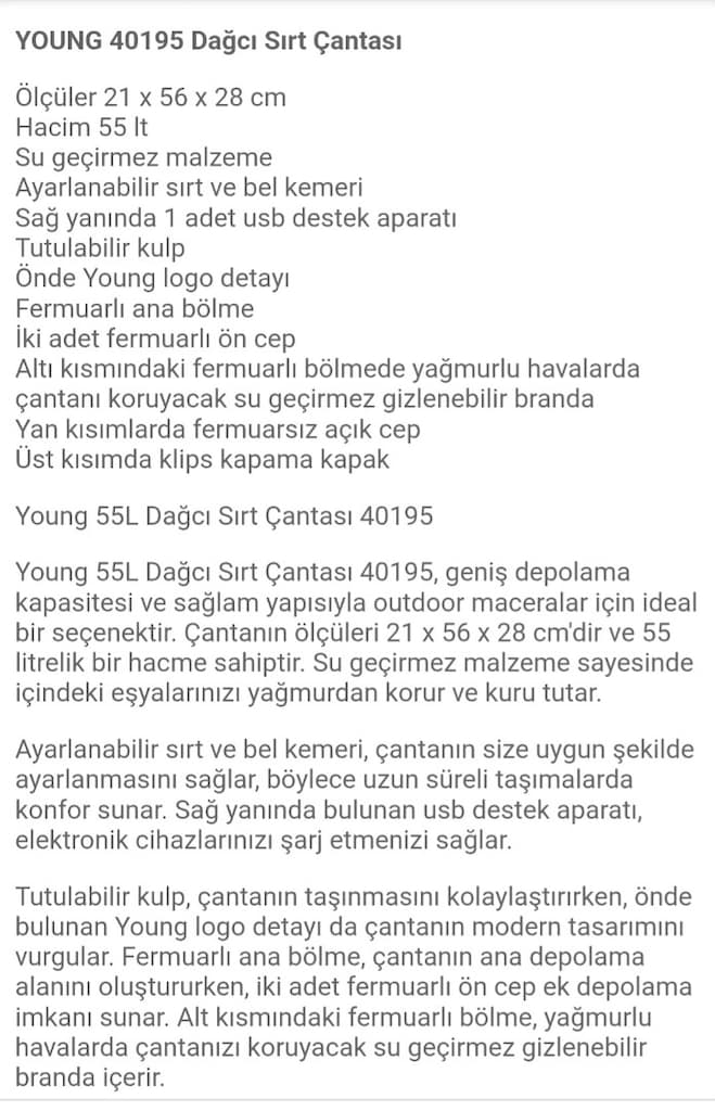 dağcılık treking çanta - 4