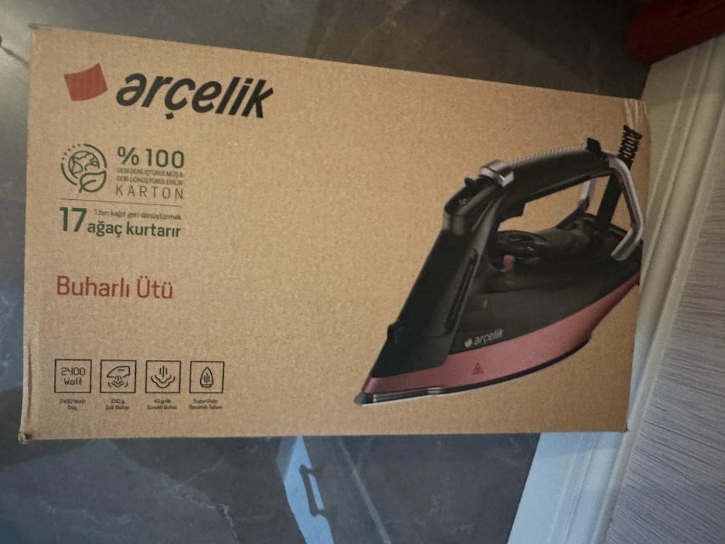 buharlı ütü arçelik sıfır kutulu garantili