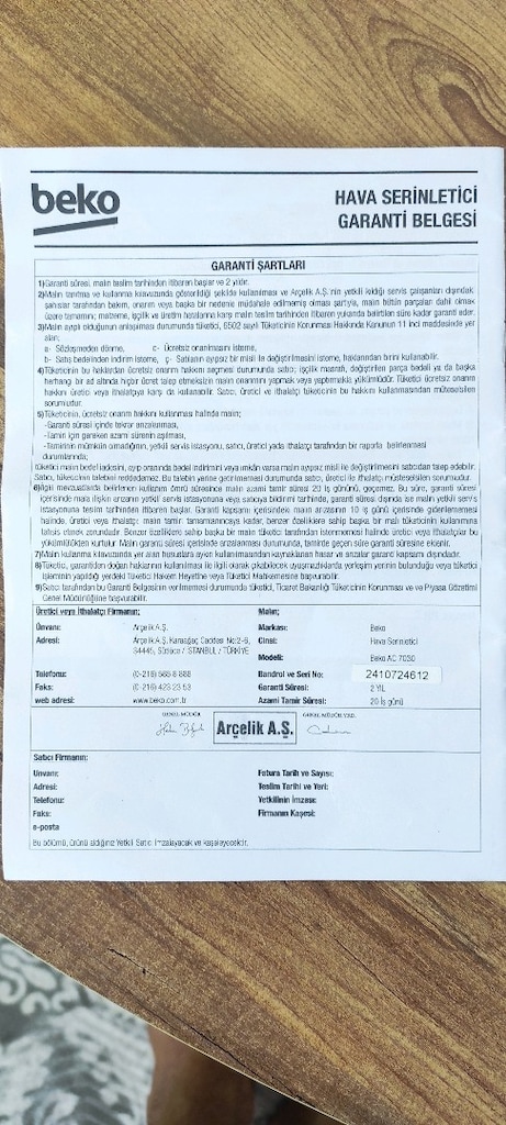 BEKO AC 7030 - 2