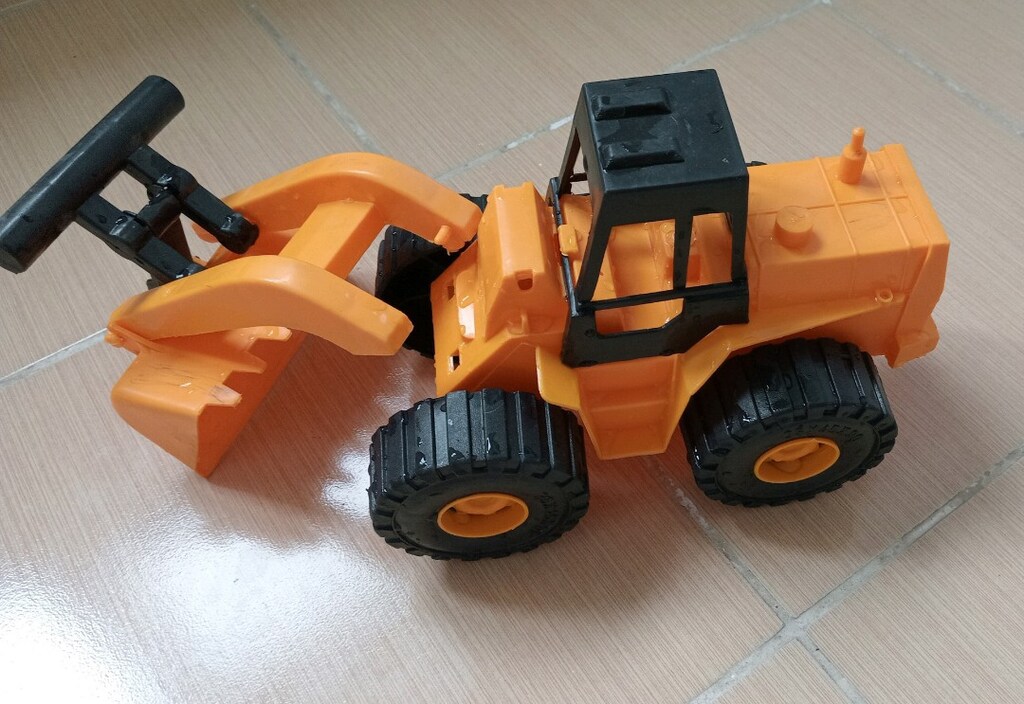 ikili oyuncak kamyon kepçe - 4