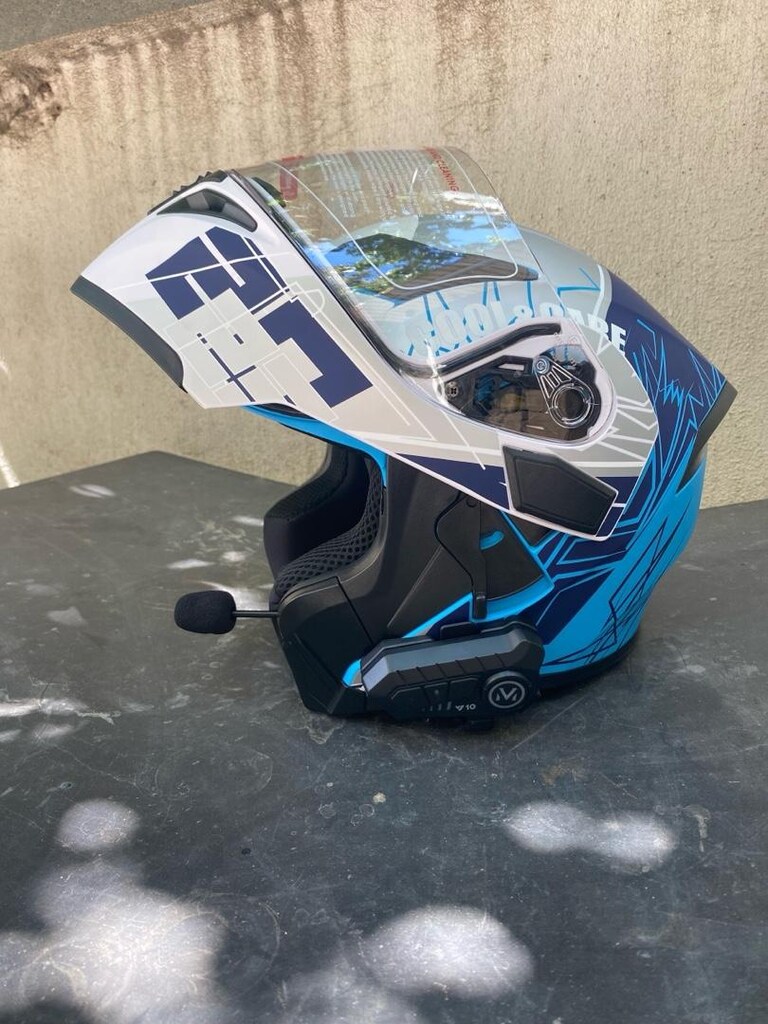 Çene açılır kask + interkom - 2