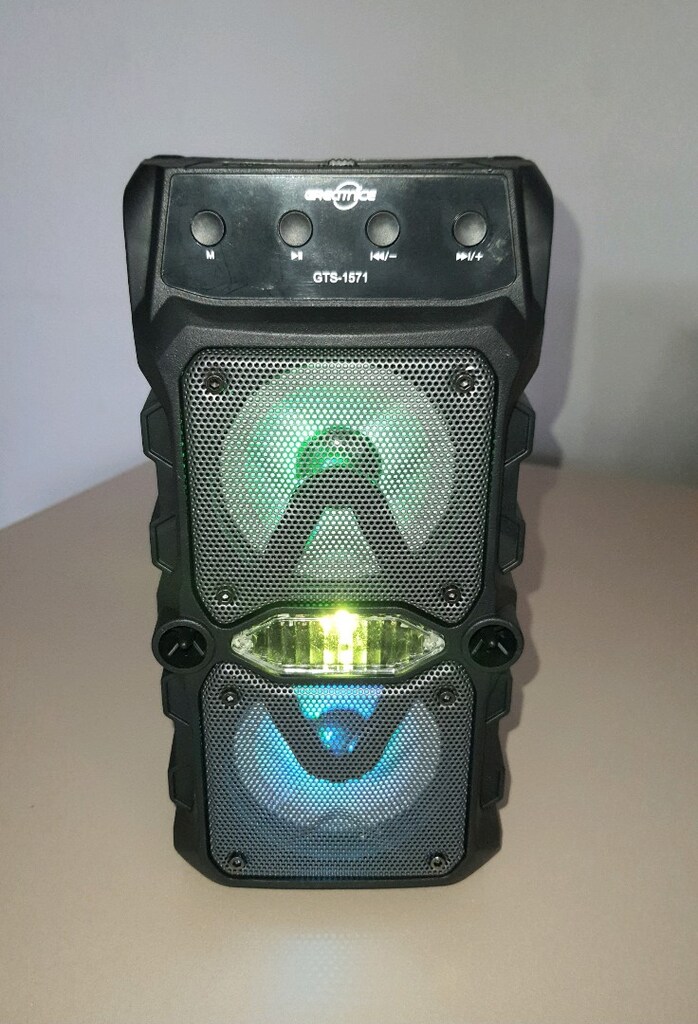 Bluetooth hoparlör mikrofonlu rgb ışıklı şarjlı ses bombası,extra bass - 13