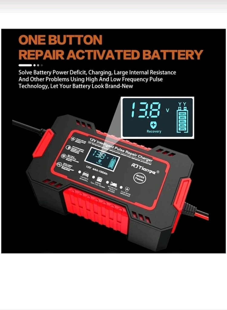 12v-6v-6 Amper Akıllı Dijital Ekranlı akü şarj cihazı - 3