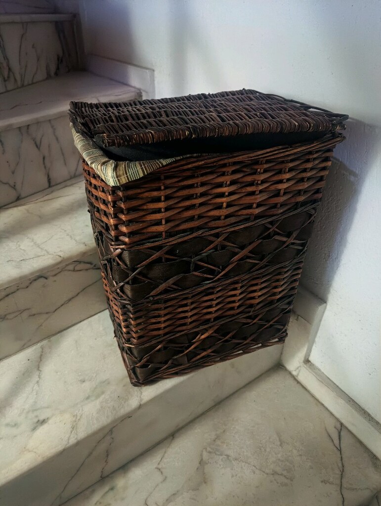 çamaşırlık bambu sepet - 2