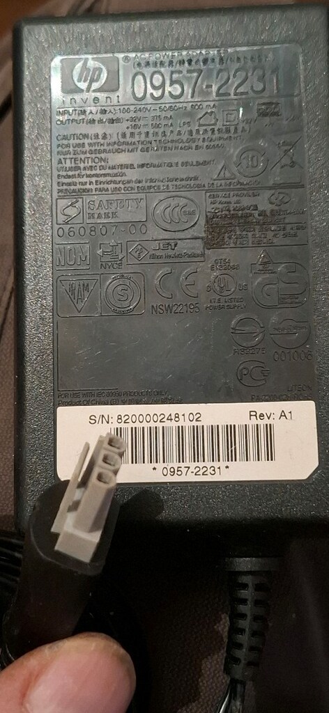 adaptör hp 32V 375mA,10V500mA - 3