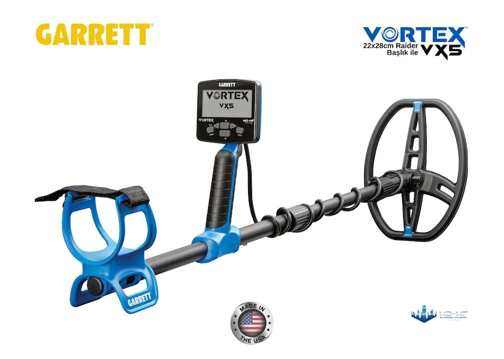 Garrett Vortex VX5 Tam Su Geçirmez Dedektör (8.5x11" DD Raider Baş... - 3