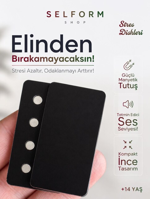Siyah Manyetik Stres Diskleri 430,00 TL