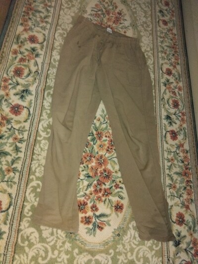 Bej Rahat Kesim Pantolon s m beden cotton