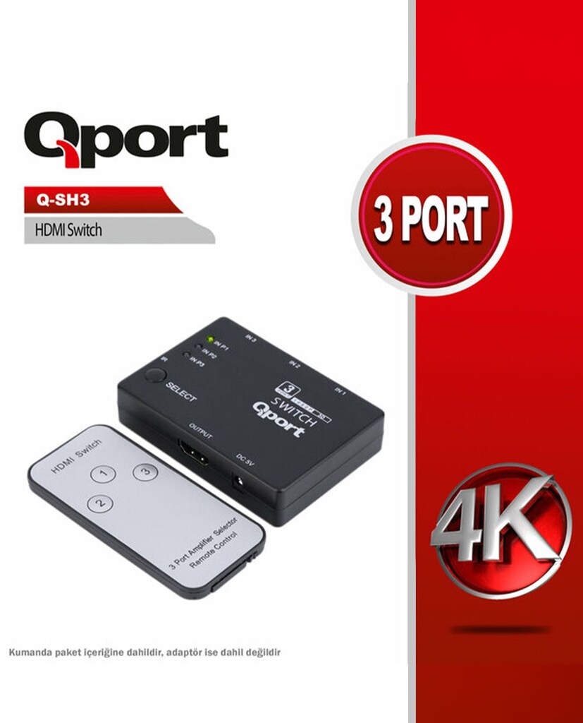 Qport Q-SH3 3 Port HDMI Switch - 2