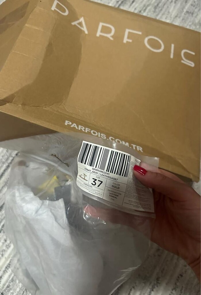Parfois Gold İnce Bantlı Kadın Sandalet - 4