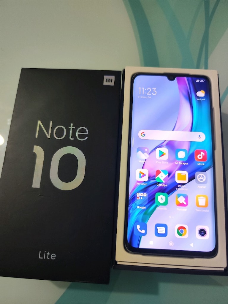 KARTA TAKSİT TR CİHAZİ Mİ NOTE 10 LİTE 6/128 GB HAFIZA KUTU VE ŞARJ - 3
