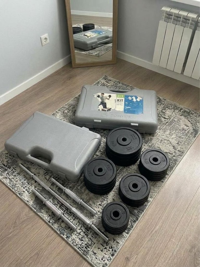 Domyos 47 kg Ağırlık Seti Çelik Döküm - 4