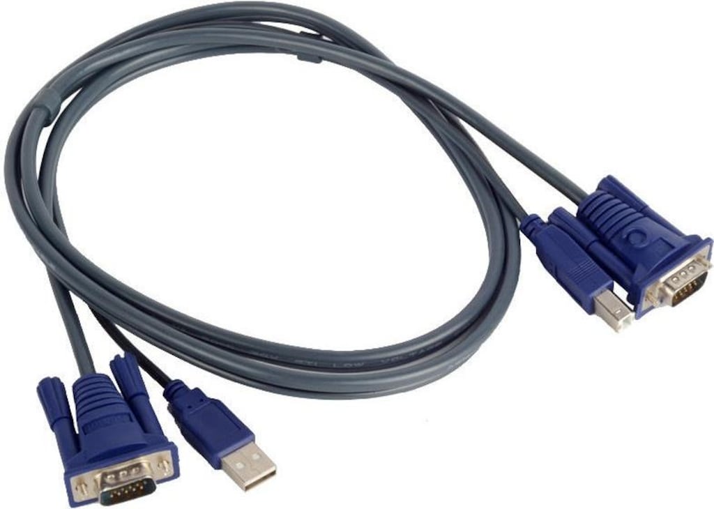 4535 Usb Kvm Switch Vga Yazıcı Adaptör Kablosu - 2