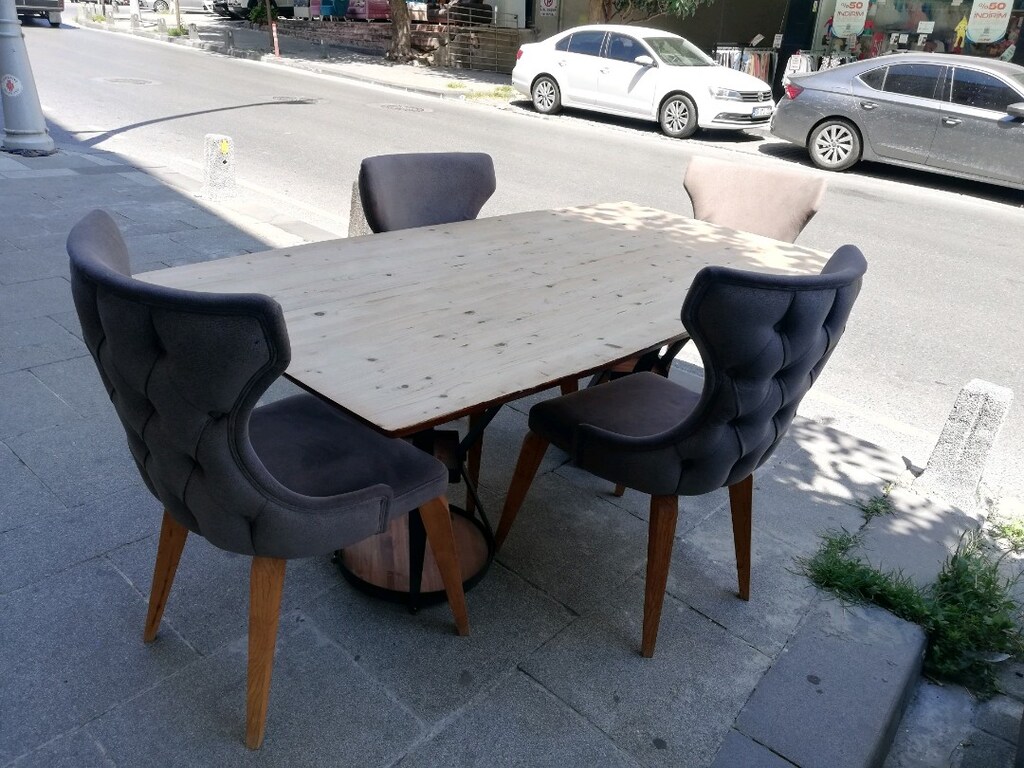 Masa sandalye ahşap temiz - 2