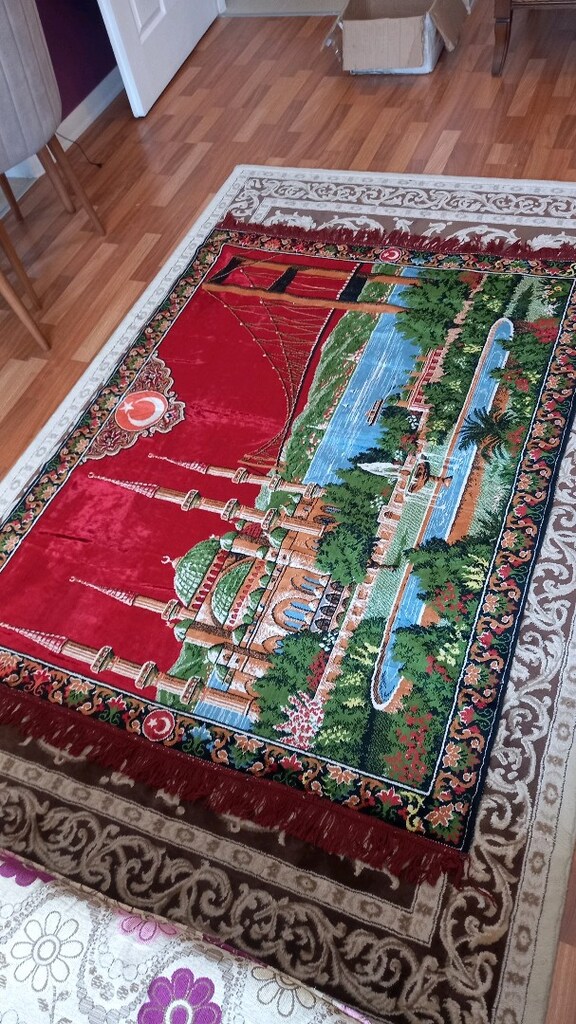 Camili ve boğaz manzaralı duvar halısı. - 8