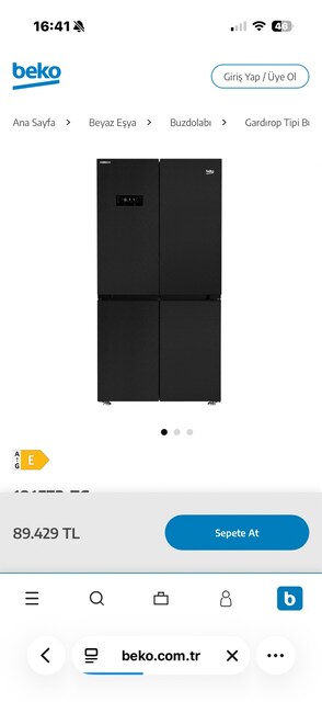 beko gardrop tipi buzdolabı