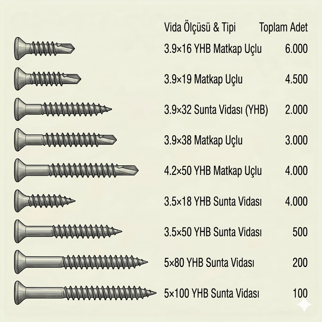 Vida - Matkap Uçlu YHB Sunta (%30 İndirimli) - 3