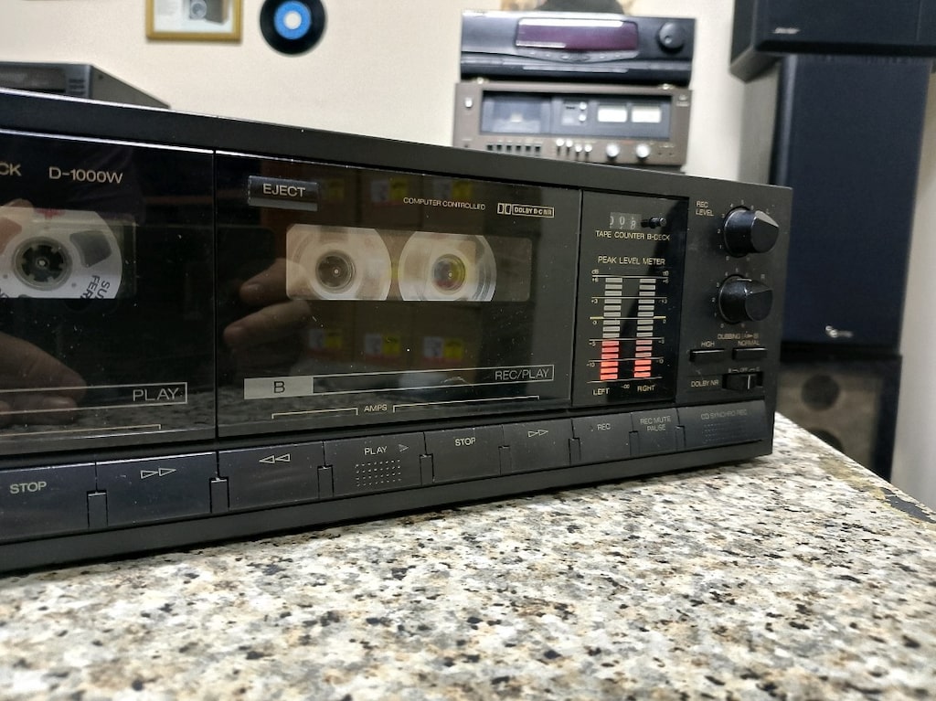 sansui d-1000w çift kaset deck.. - 6