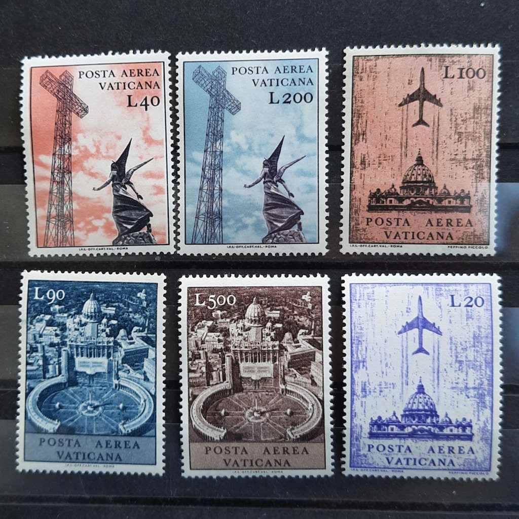 VATİKAN PUL KOLEKSİYONU - TAM SERİ DAMGASIZ MNH - ÇOK ÇOK İYİ DURUMDA - 6